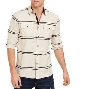 NWT Sun + Stone Ivan Stripe Shirt Size Small